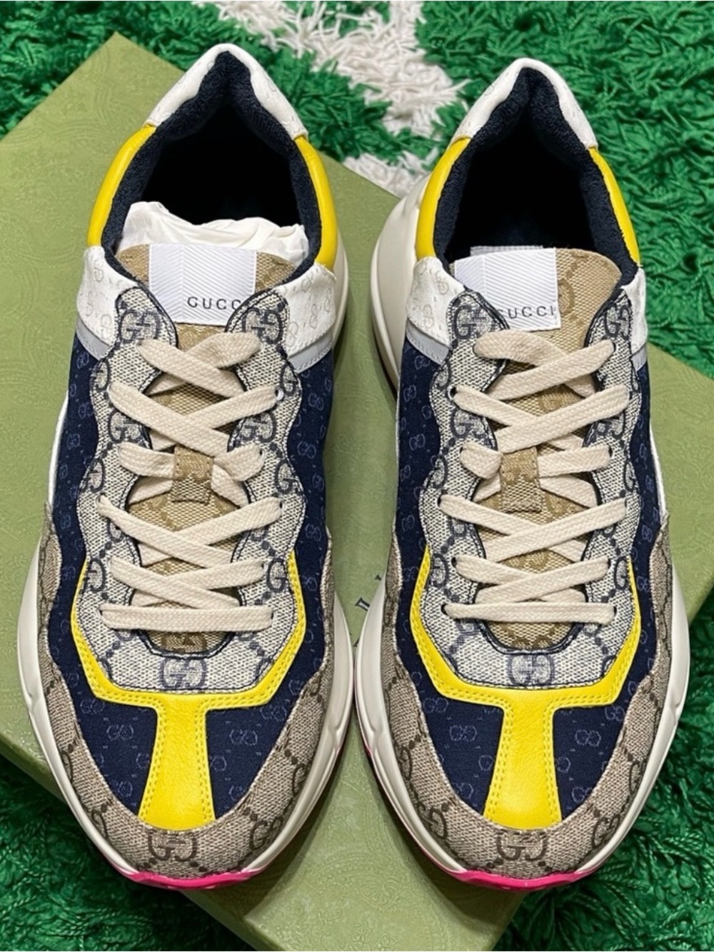 Gucci Multicolor GG Canvas & Leather Chunky Sneaker